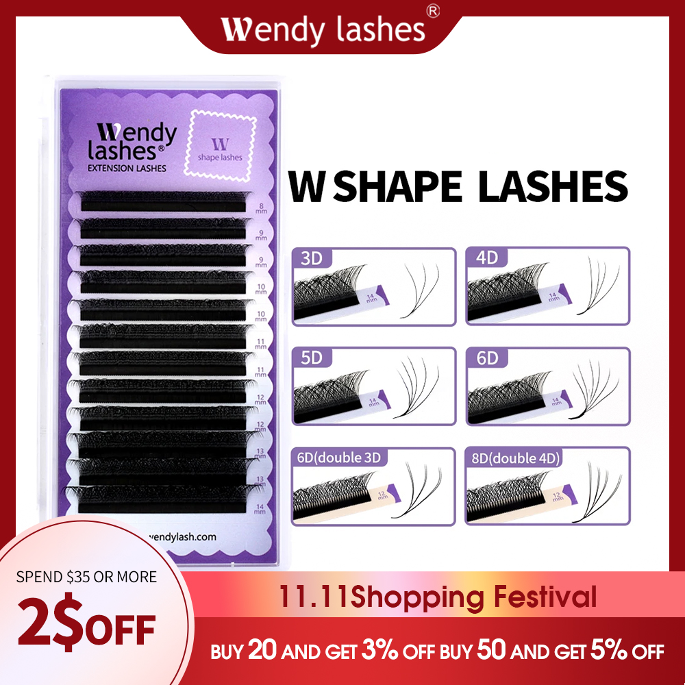 Red Clover Flower - Wendy Lashes W Shape Bloom 3D/4D/5D/6D/8D