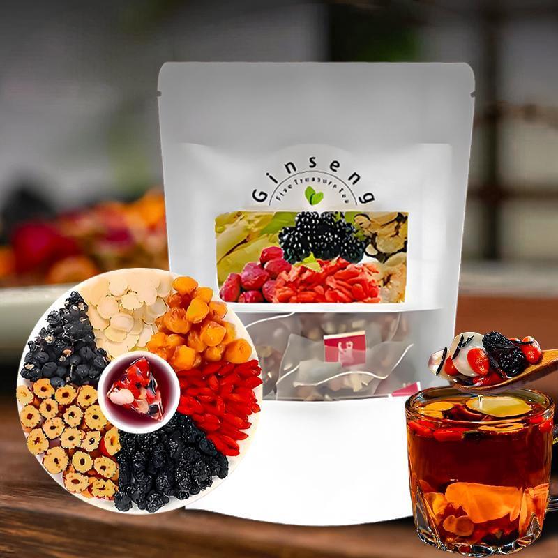 Ginseng Five Treasure Tea Natu - Herbal Wellness ulasan dan harga