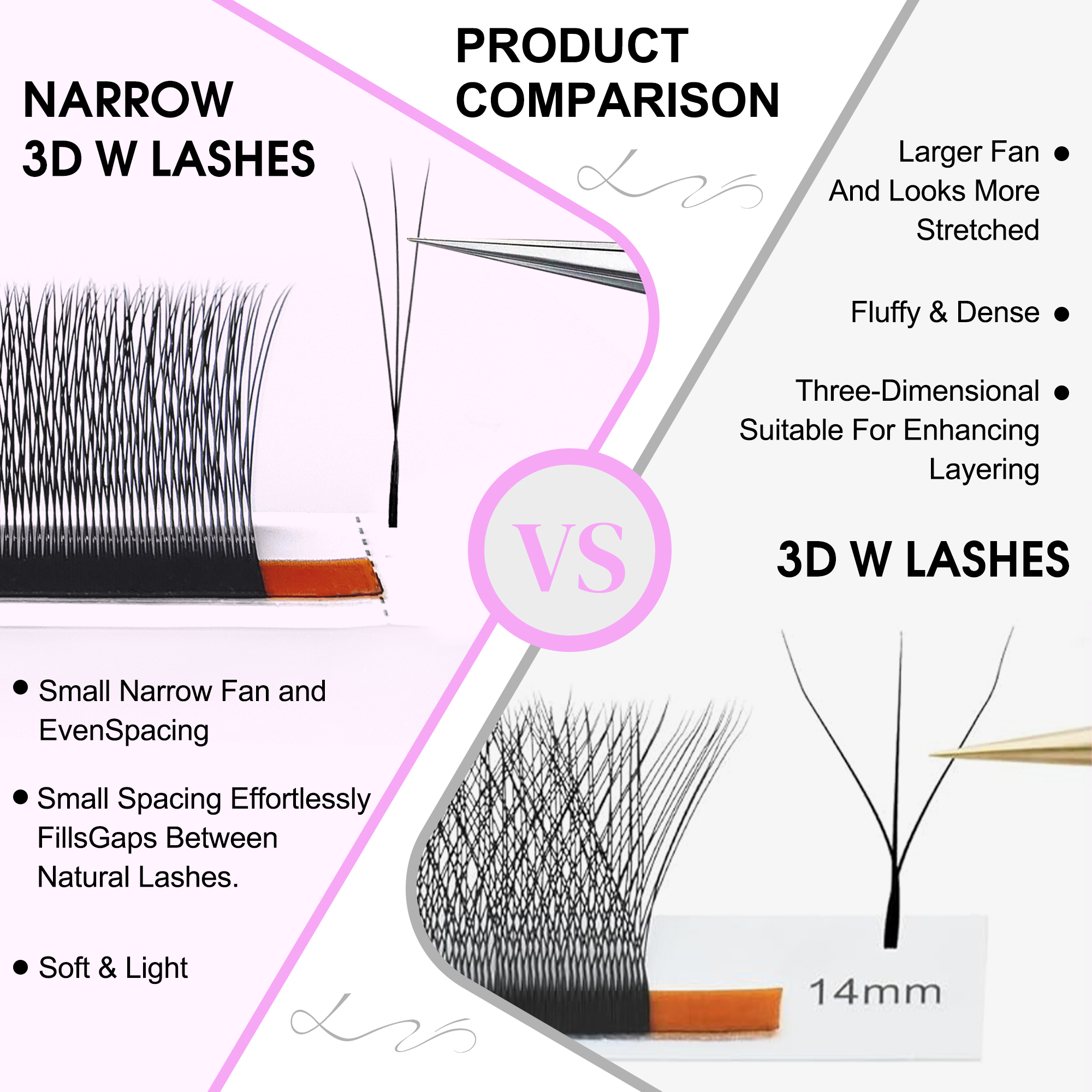 CoMango Narrow 3D W Eyelash Ex - Red Clover Flower ulasan dan harga