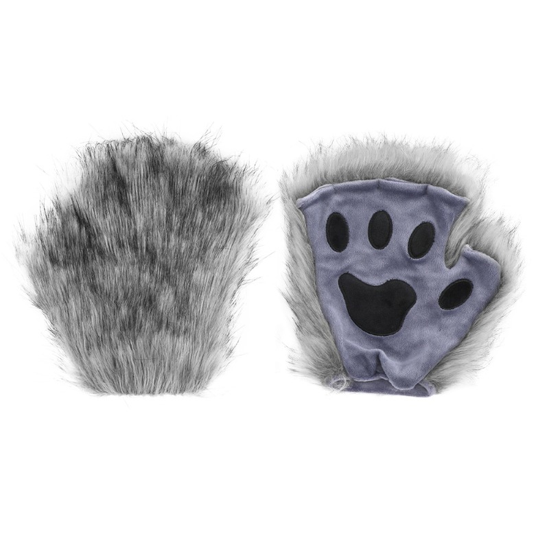 Furry Cat Ears Mask Tail & Paw - Cat Claw Bark ulasan dan harga