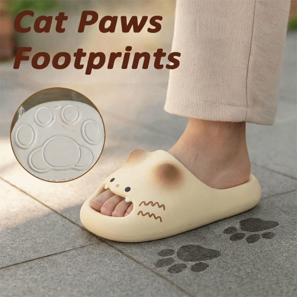 Adorable Waterproof Cat Slippe - Cat Claw Bark ulasan dan harga