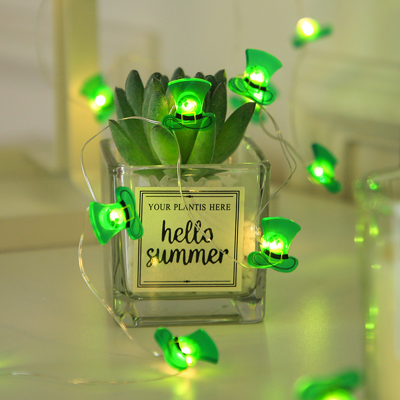 1m St. Patrick's Day LED Light - Red Clover Flower ulasan dan harga
