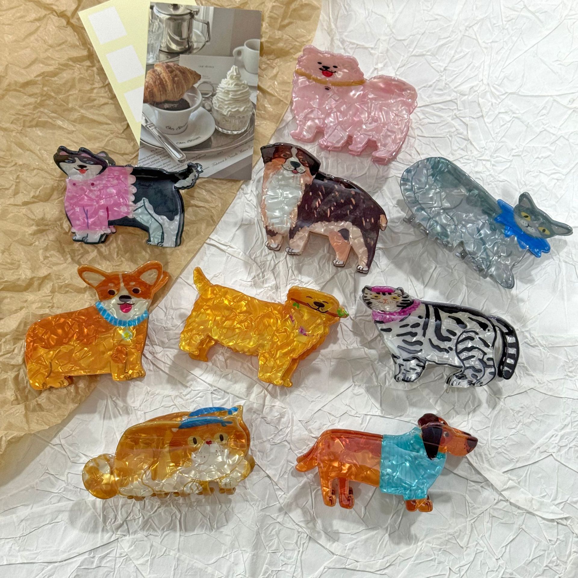 Cute Cartoon Acrylic Dog Cat S - Cat Claw Bark ulasan dan harga
