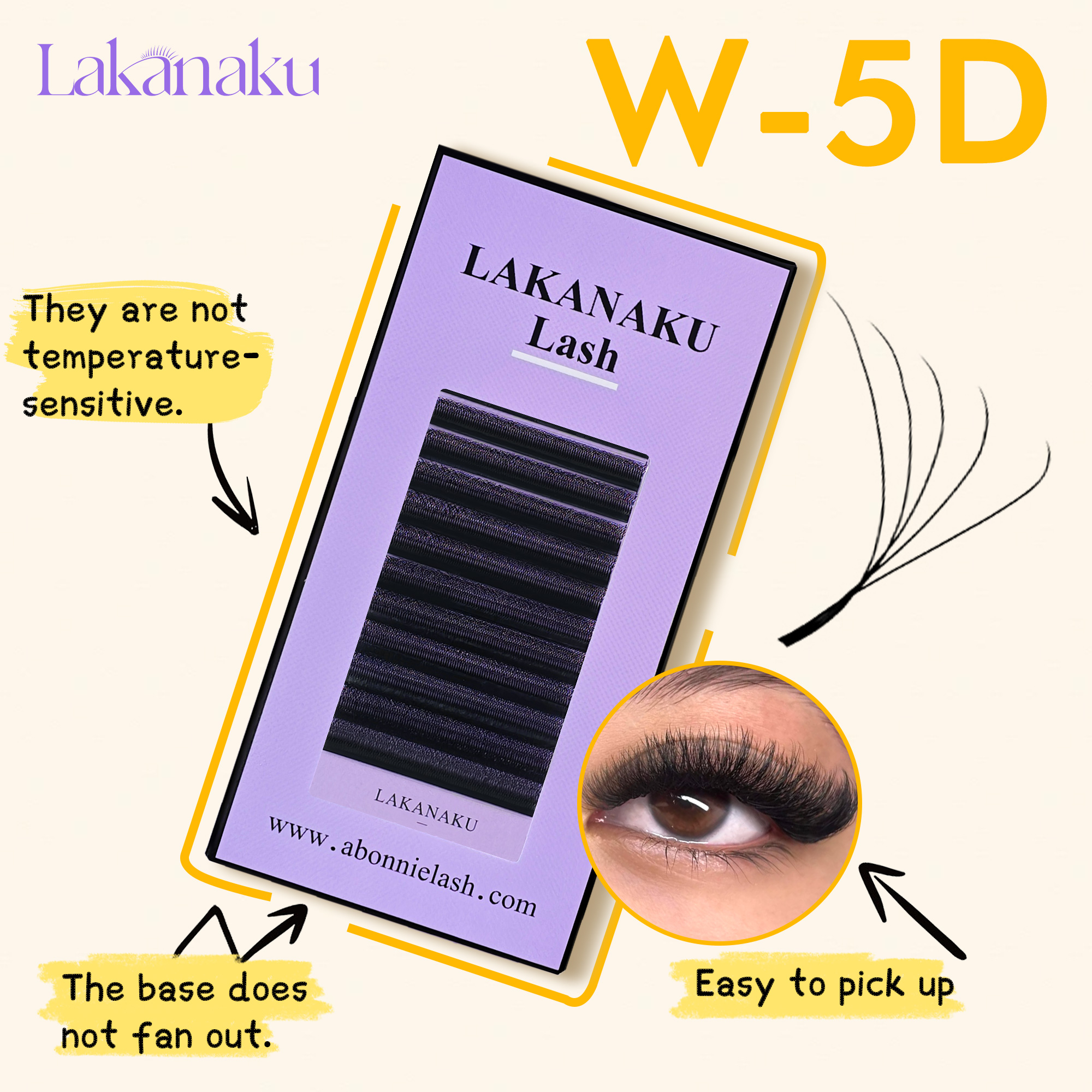 LAKANAKU Angle Lashes YY 5D W  - Red Clover Flower ulasan dan harga