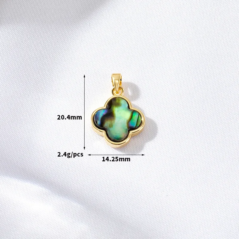 5pcs/lot Anti-rust Gold Plated - Red Clover Flower ulasan dan harga
