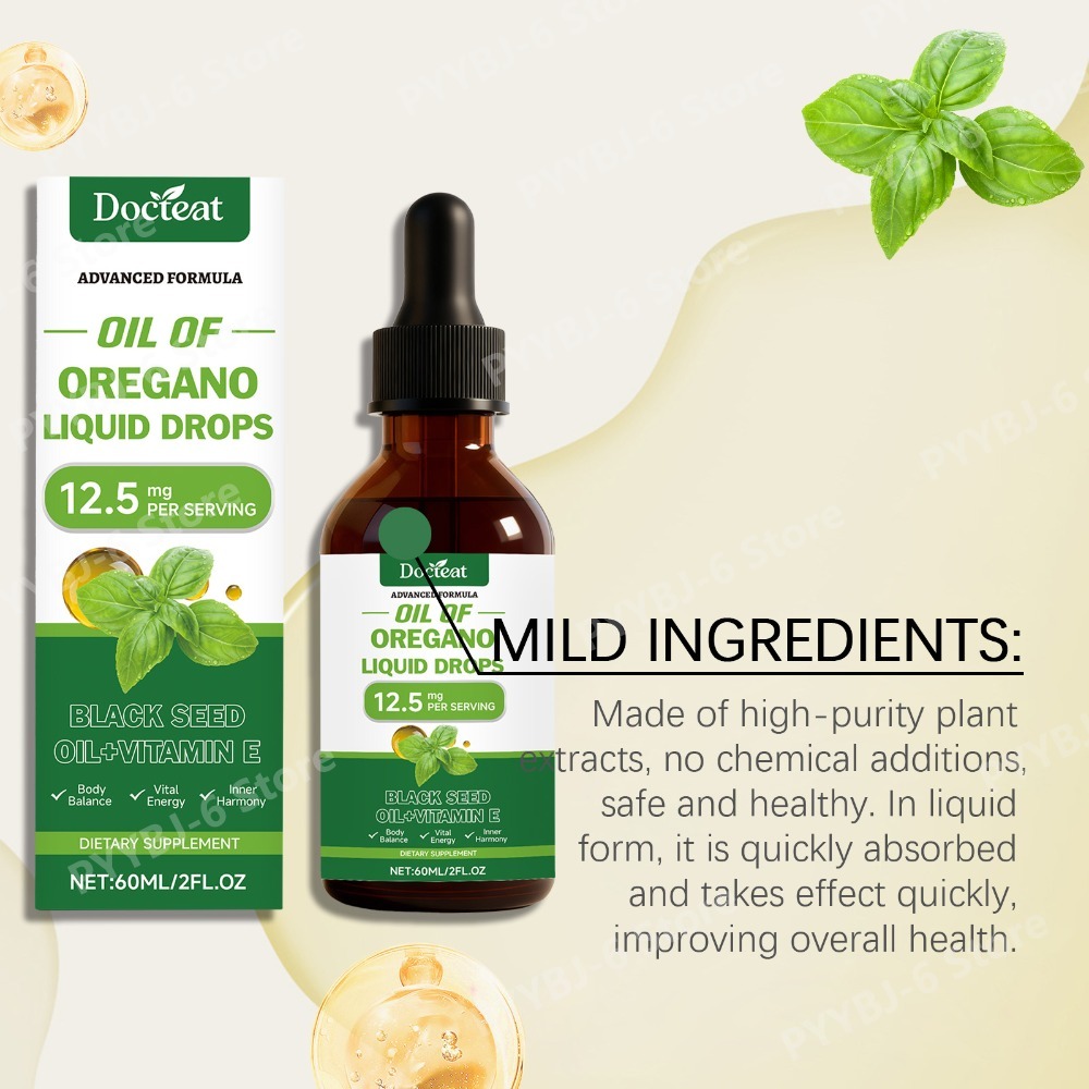 Oregano Oil Liquid Drops 60ml  - Herbal Wellness ulasan dan harga