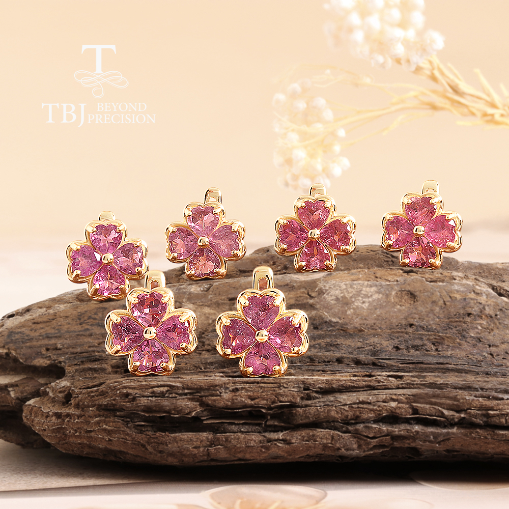 925 sterling silver earrings n - Red Clover Flower ulasan dan harga