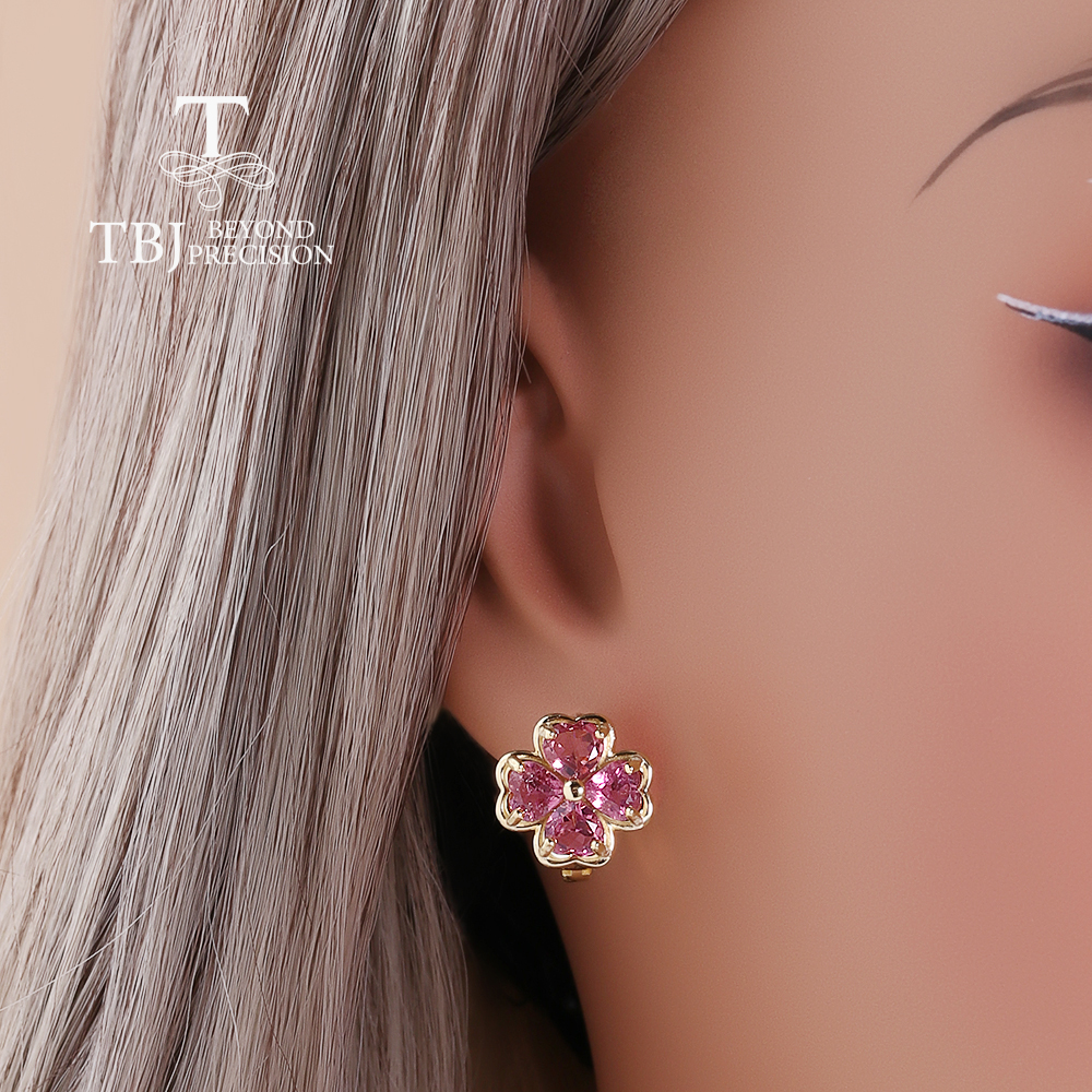 925 sterling silver earrings n - Red Clover Flower ulasan dan harga