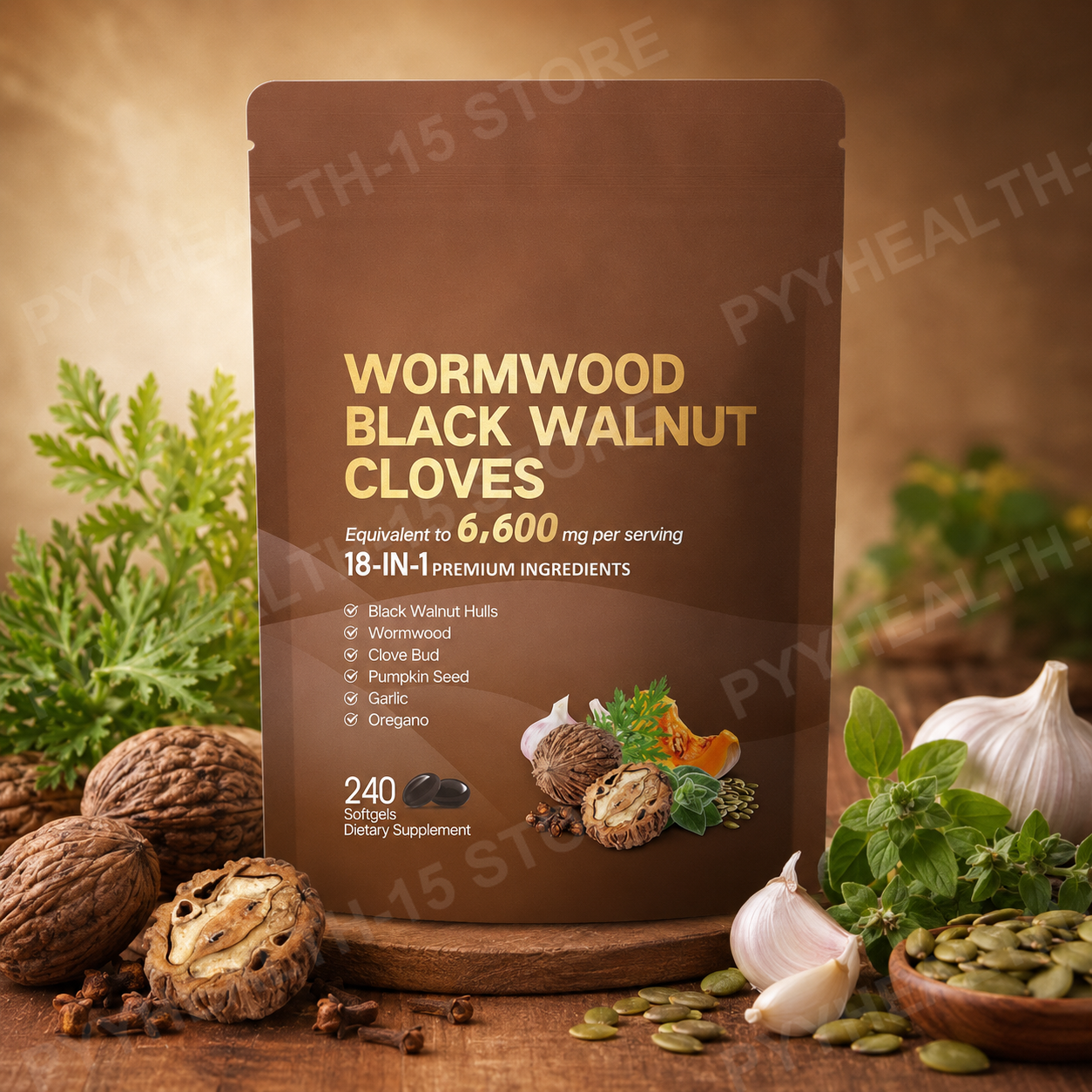18-in-1 Wormwood Black Walnut  - Herbal Wellness ulasan dan harga
