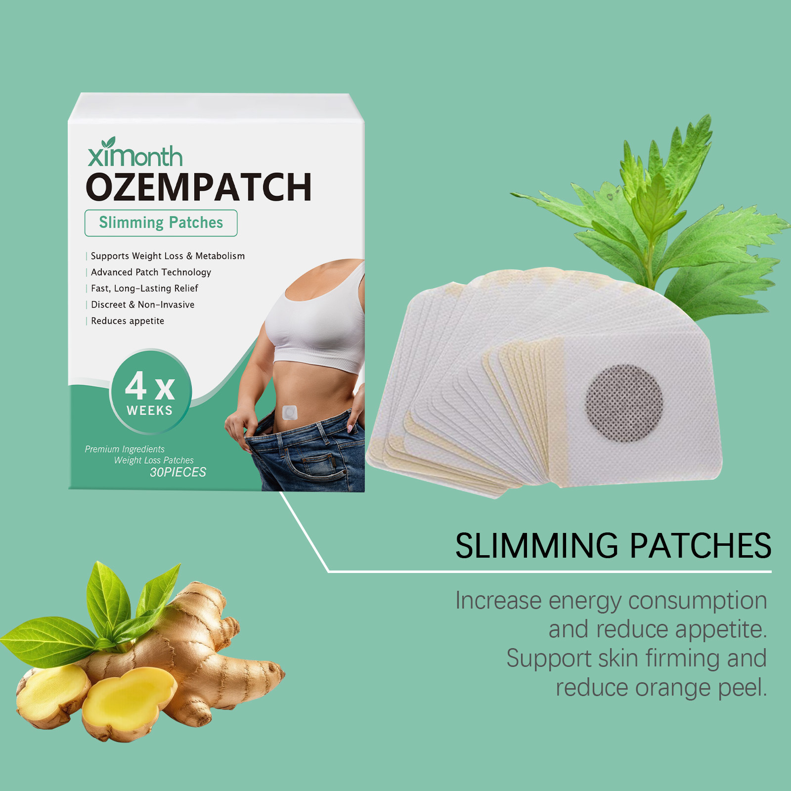 Ximonth Body Shaping Patches I - Herbal Wellness ulasan dan harga