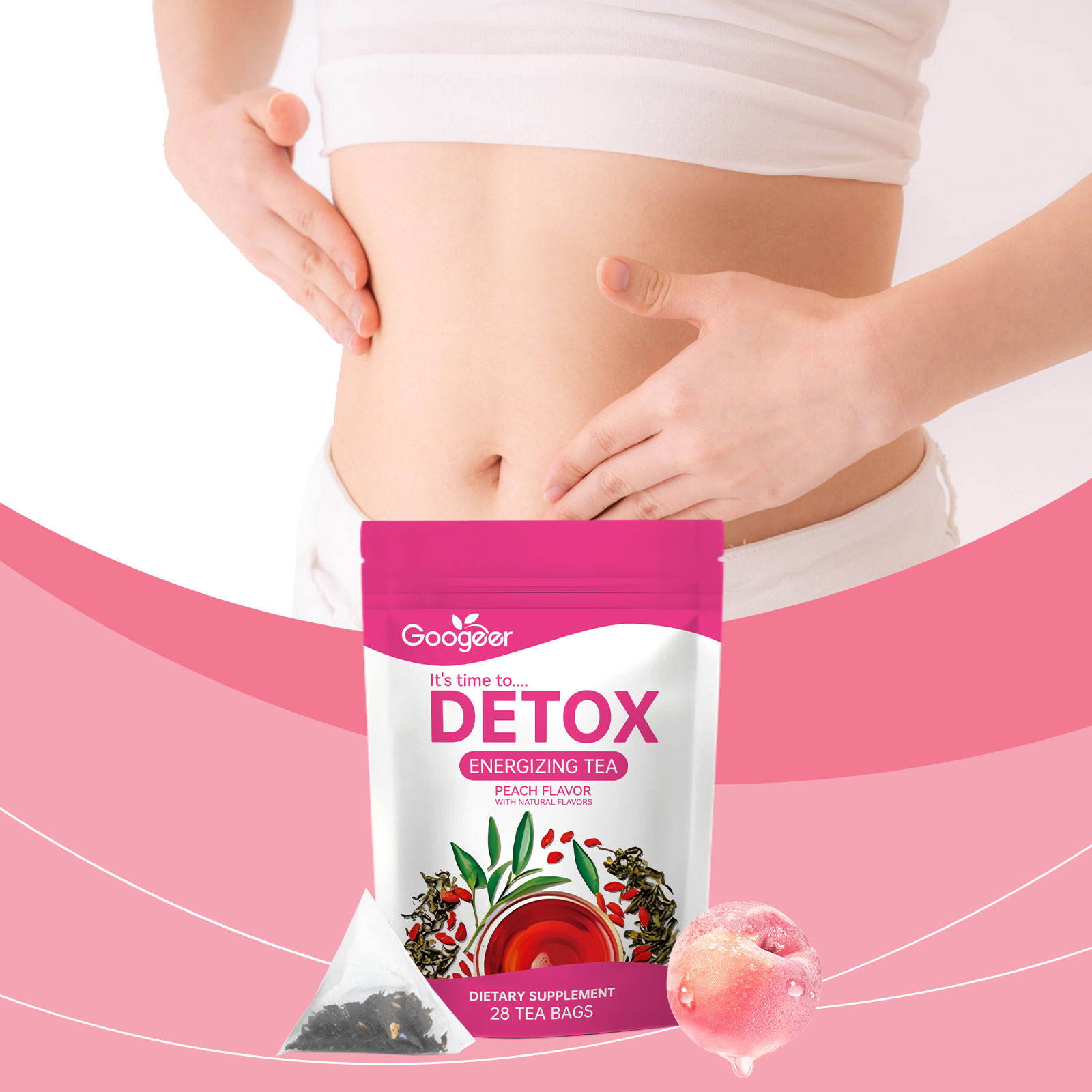 Googeer 28pcs Herbal Detox Tea - Herbal Weight Gain ulasan dan harga